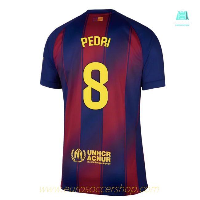 2025-2026 Barcelona Home Shirt (Pedri 8)