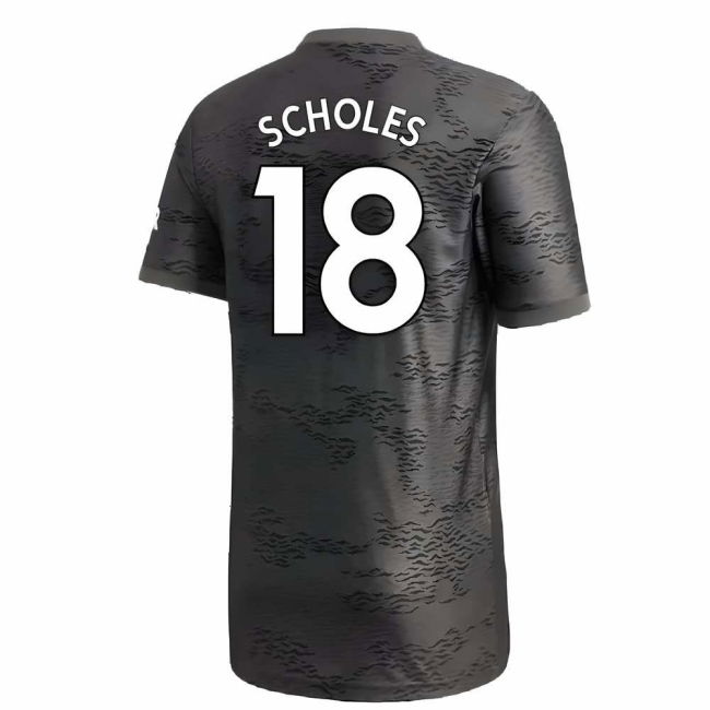 Manchester United 2020-21 Away Top ((Excellent) L) (SCHOLES 18)