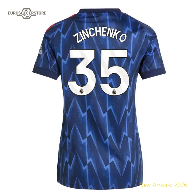 Arsenal 2024-25 Away Fan Version For Women (Zinchenko Match Day Shirt
