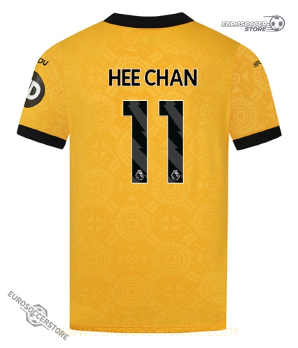 Wolverhampton Wanderers 25-26 Season Home Jersey, featuring HEE CHAN with the number 11