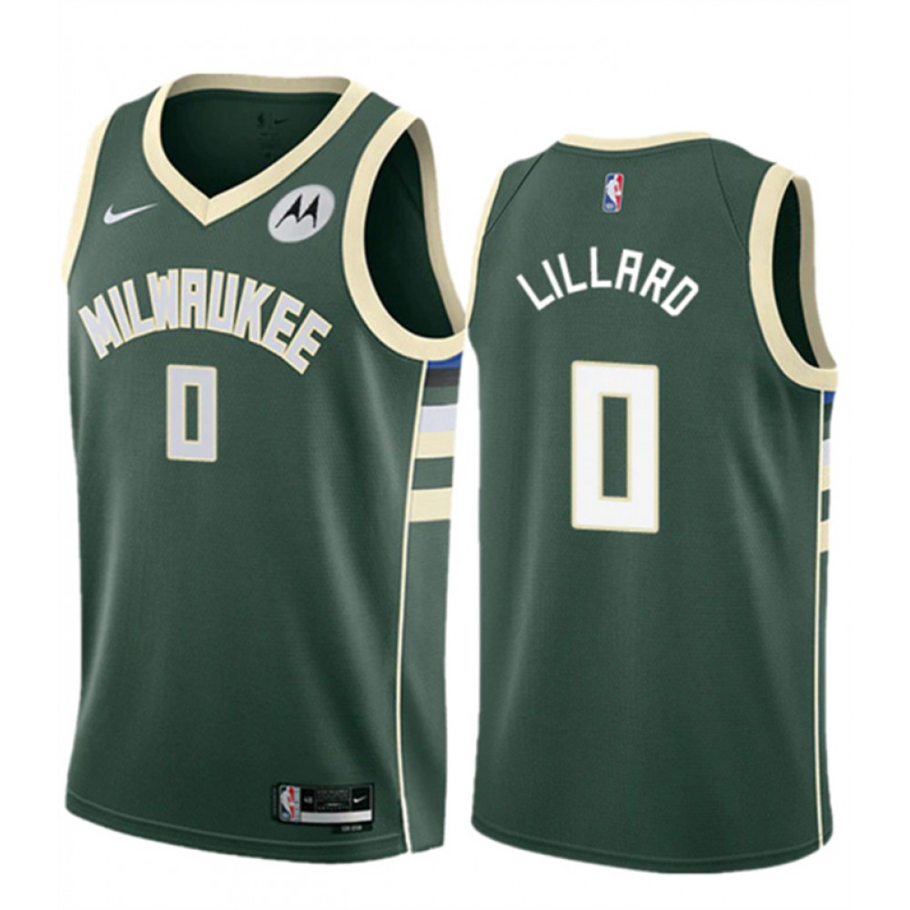 Performance Contemporary Men's MIL #0 Damian Green Basketball Jersey