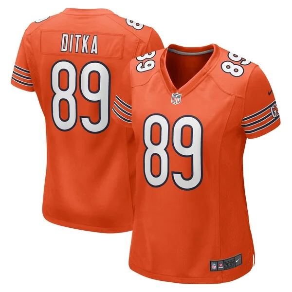 None Mike Ditka  Jersey - Orange | NFL Player Jersey | NFL Football