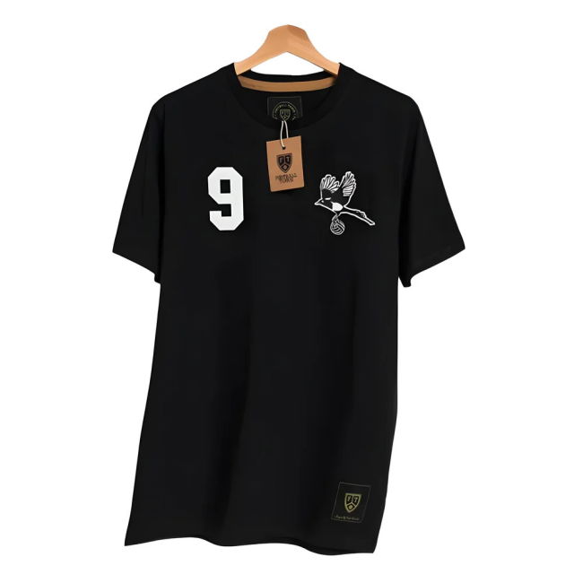 Newcastle Shearer The Magpie 9 Retro Shirt (Black)