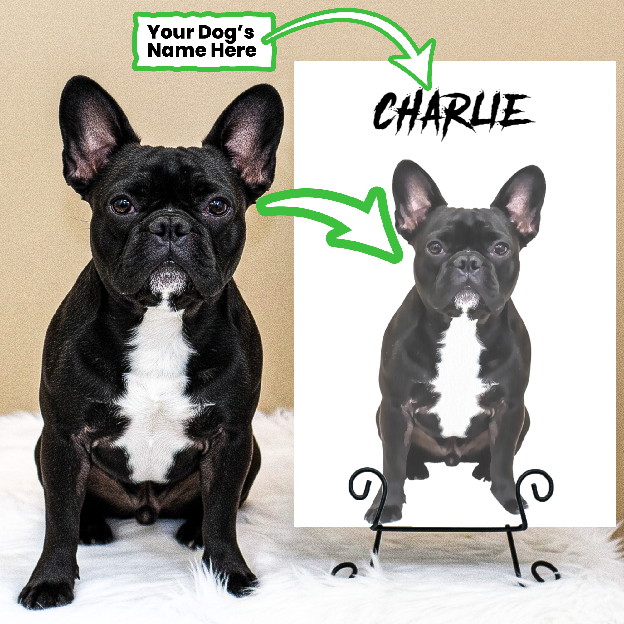 Archie - Premium Personalized Vertical Canvas Painting Casual Wear