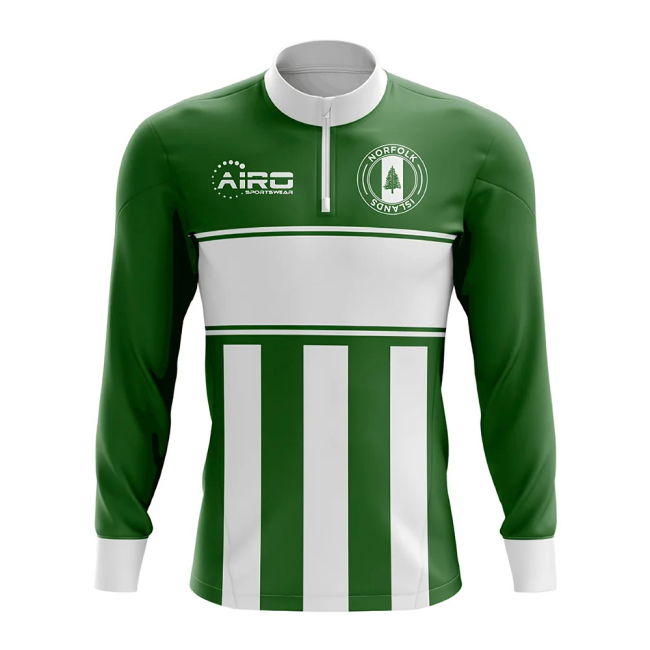 Limited-Edition Norfolk Islands Concept Football Half Zip Midlayer Top