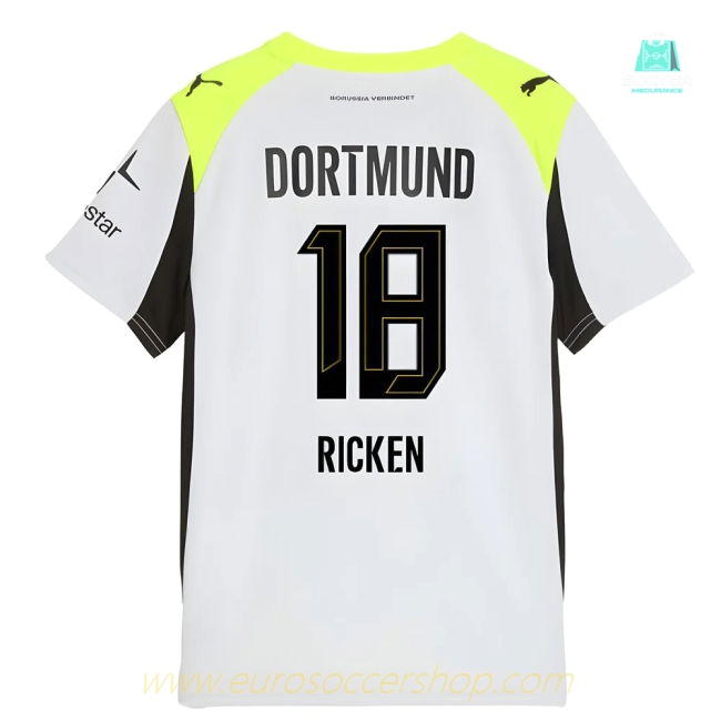 2025-2026 Borussia Dortmund Away Shirt (Kids) (Ricken 18)