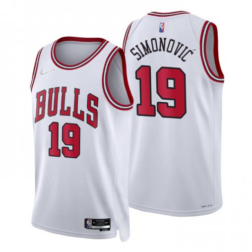 White Chicago Bulls #19 Nike Jersey - On Sale Basketball Jersey