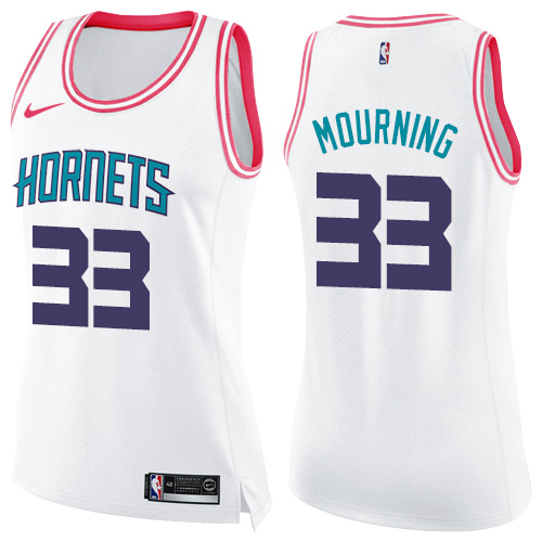 Nike Nets White Charlotte Hornets #33 Jersey - Game Day Wear