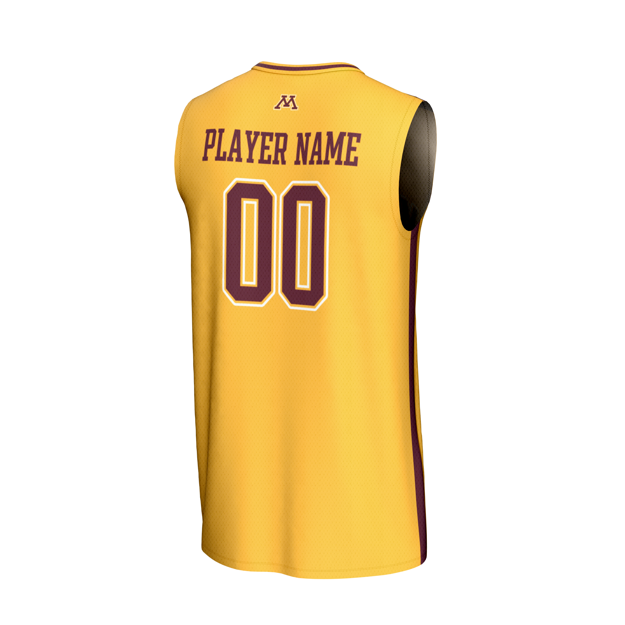 [NJP] Minnesota Golden Gophers GameDay Greats Unisex NIL Pick-A-Player Lightweight Men's Basketball Fashion Jersey - Gold