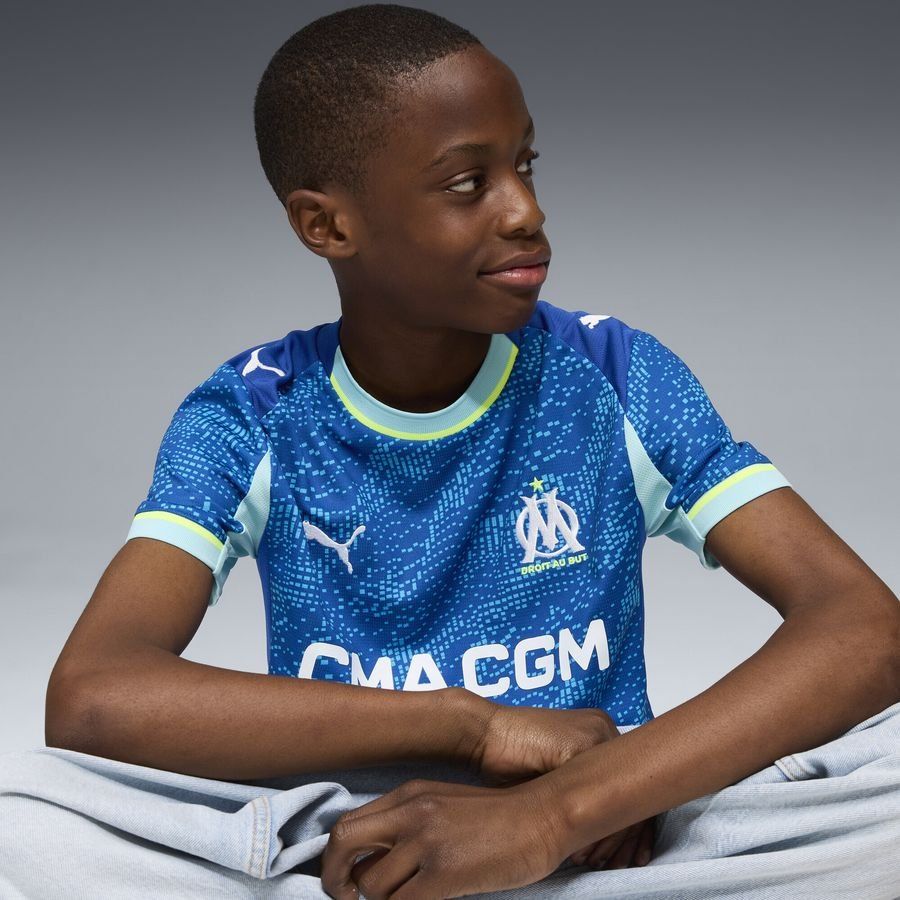 Marseille 3rd Shirt 2025/26 Kids For Algeria Football Fans