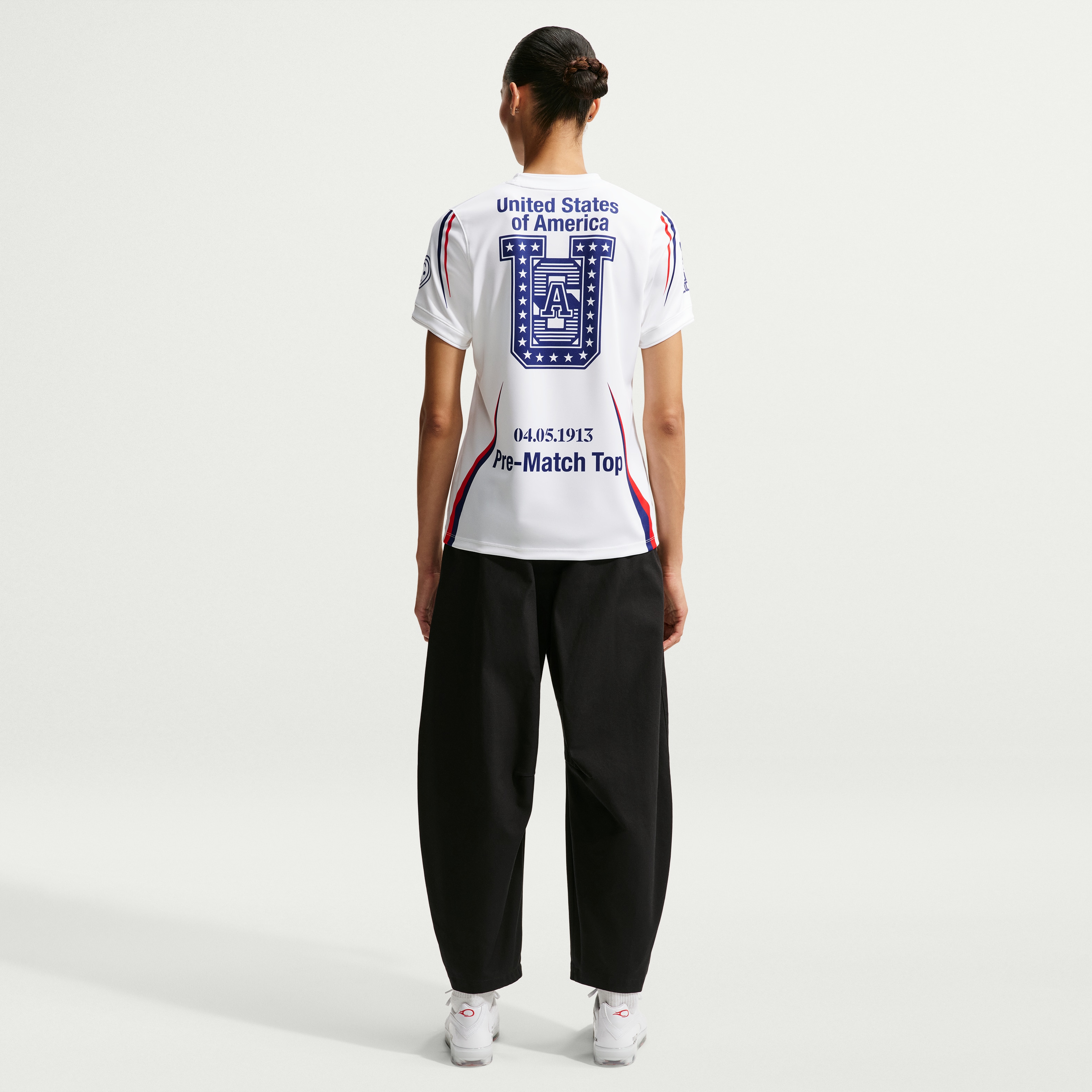 [ESK] USMNT x VAA Women's 2026 Dri-FIT Pre-Match Jersey Top - White
