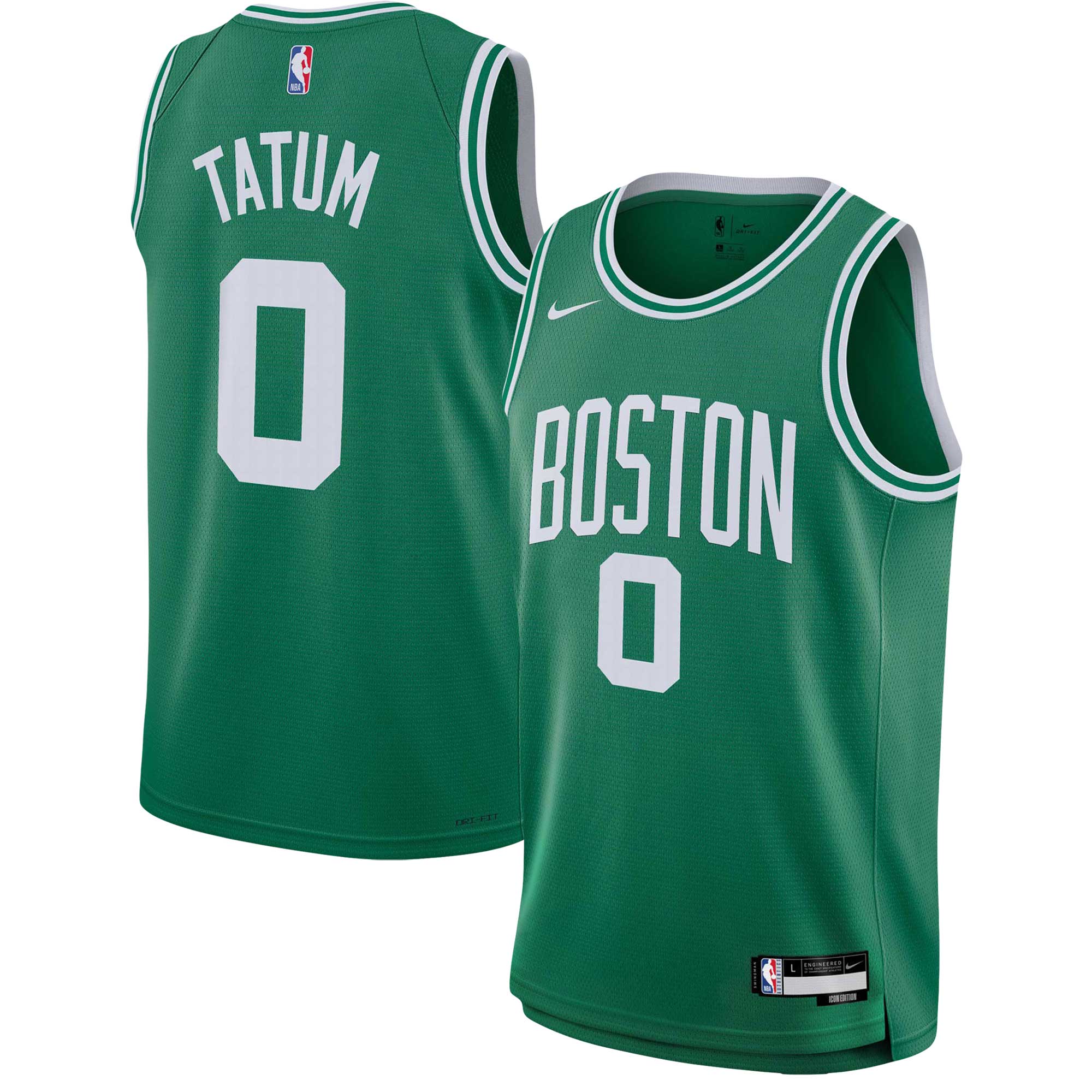 [LK] Jayson Tatum #0 Boston Celtics Youth Swingman Jersey - Icon Edition - Kelly Green
