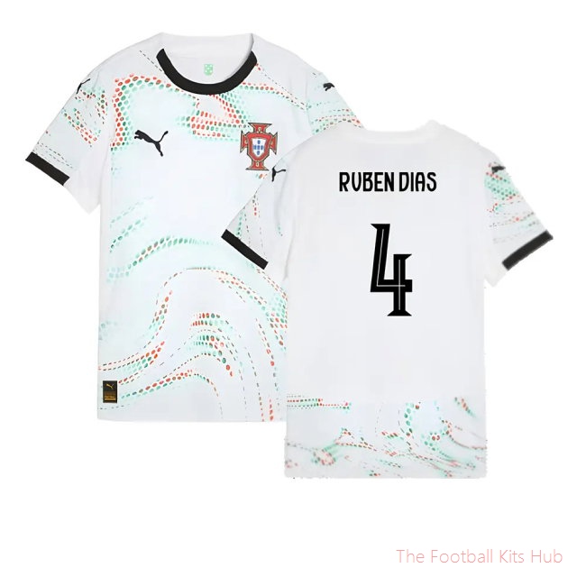 [EFS] 2025/26 Portugal Away Shirt (Womens) (Ruben Dias 4)