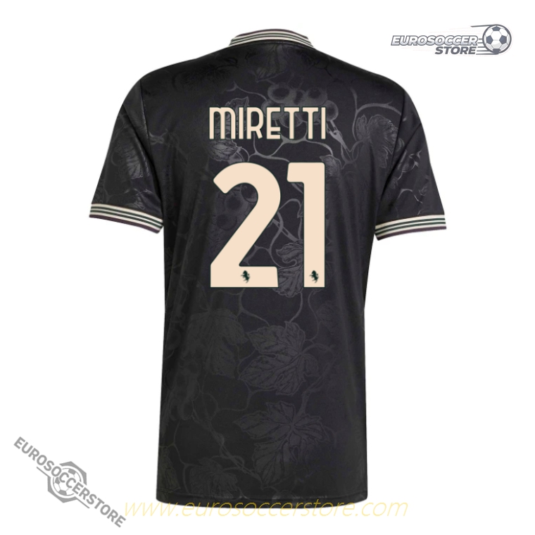 Juventus Third Jersey 25-26 with MIRETTI 21