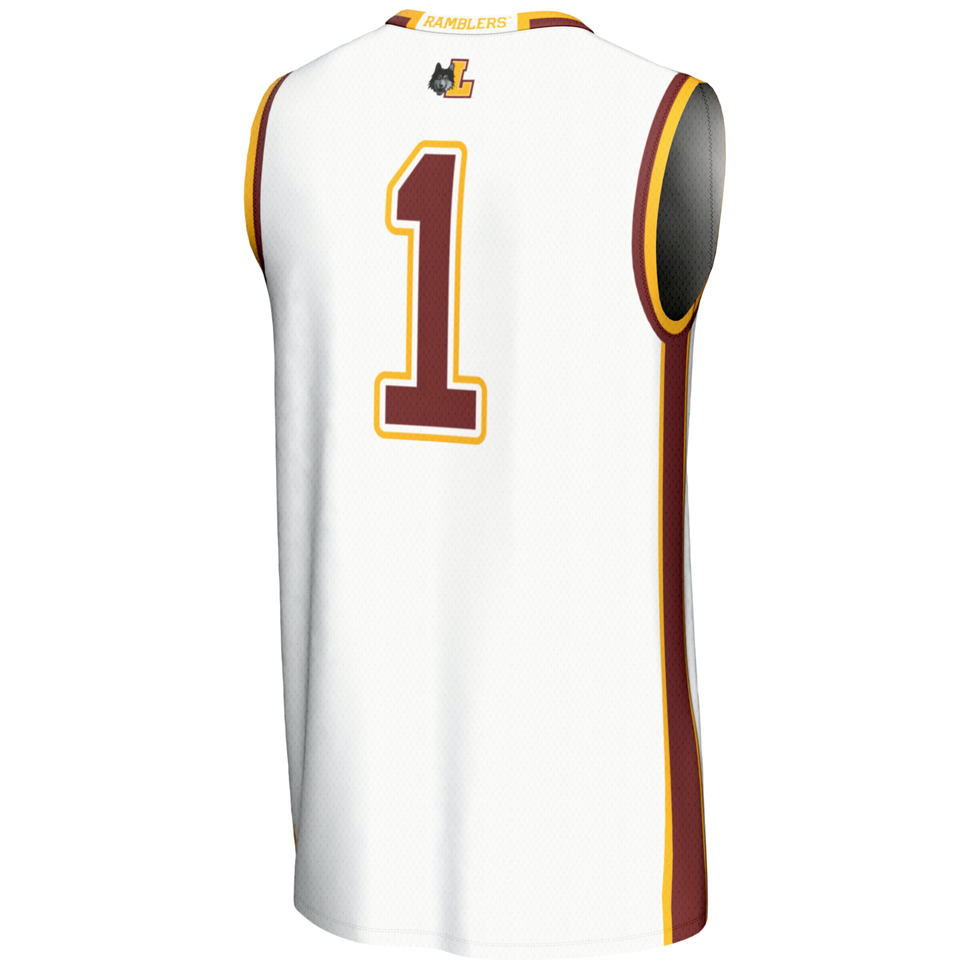 [NJP] Loyola Chicago Ramblers GameDay Greats Youth Lightweight Basketball Jersey - White