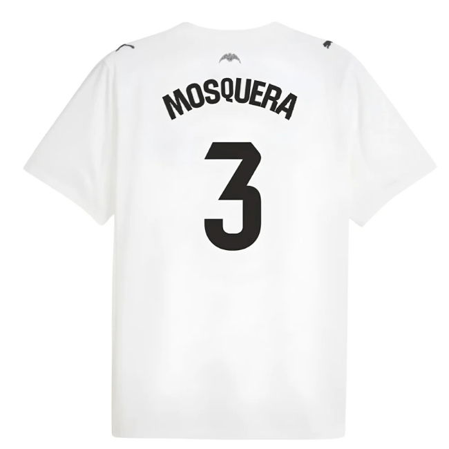Mosquera 3 Valencia Soccer Club Unique Item Home Collector Jersey