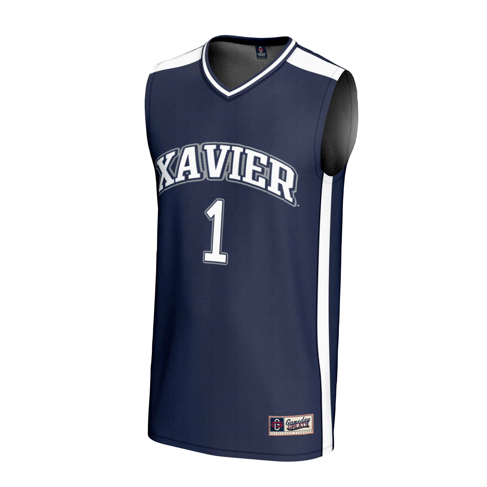 [DDG] Xavier Musketeers GameDay Greats Unisex Lightweight Basketball Fashion Jersey - Navy