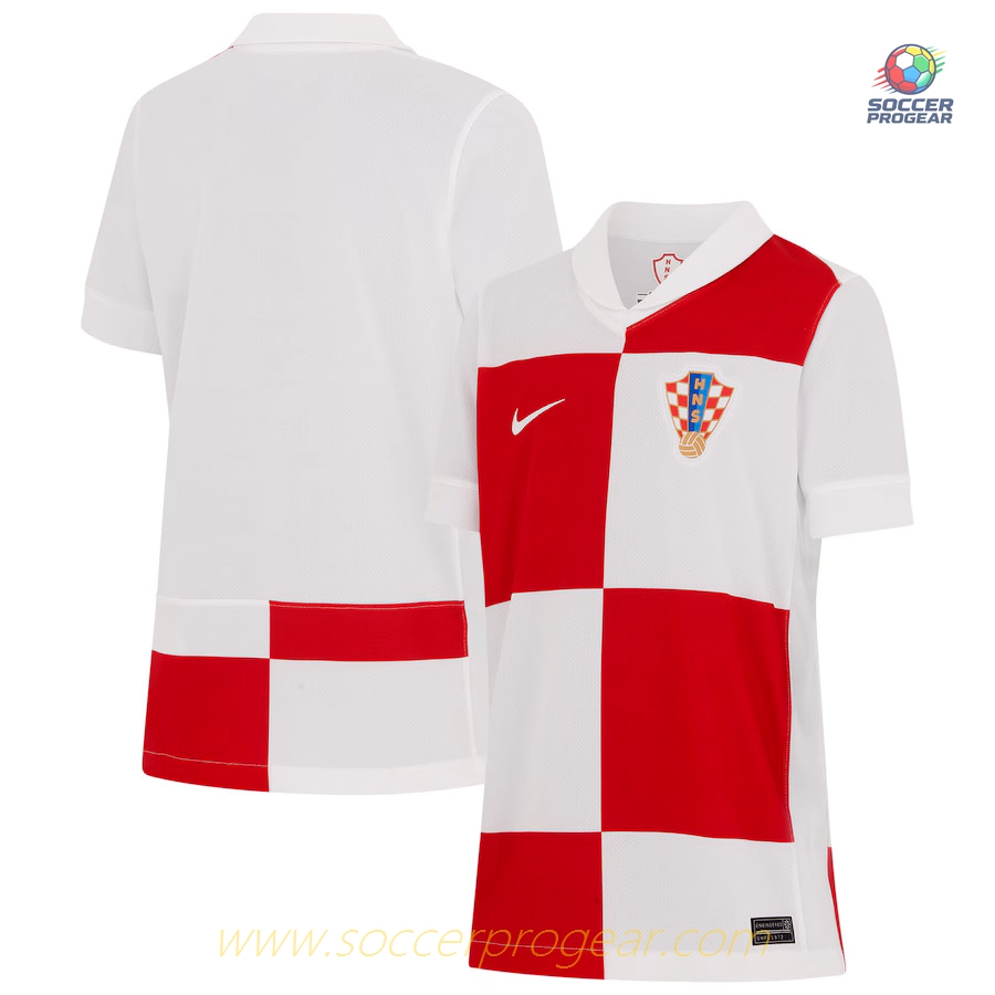 Croatia Home Kids Soccer Shirt 2024-2025 Collection Season