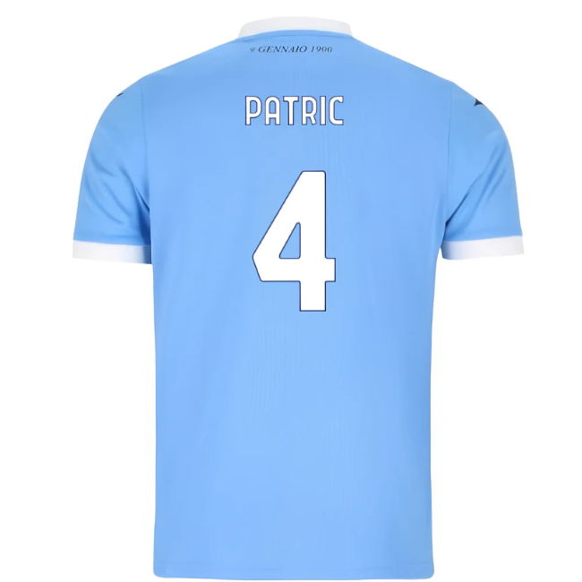 2025-2026 Lazio Home Replica Shirt (Kids) (Patric 4) Reinforced Seams