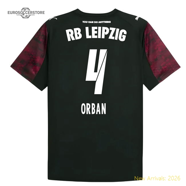 Club Teams,Red Bull Leipzig 2025-2026 Red Third Shirt Football Match