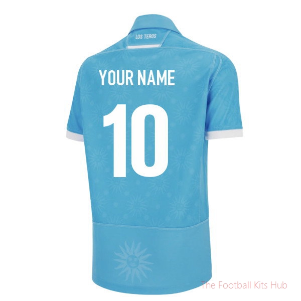 Fan Edition Pro Uruguay Home Rugby 2025-2026 Shirt (Your Name)