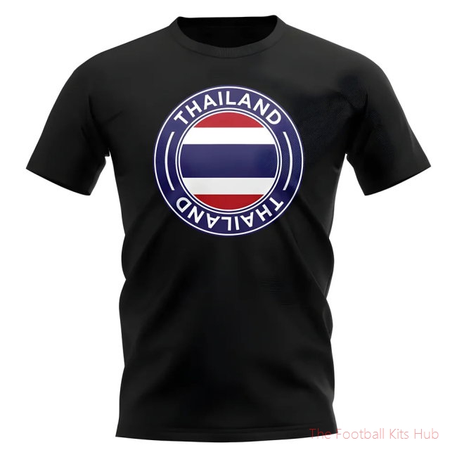 Thailand Football Badge T-Shirt (Black)