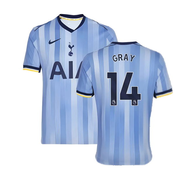 2024-20 Tottenham Adidas Away Football Jersey Gray 14 M S