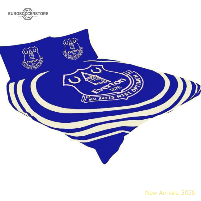 Official Everton Fc Pulse Double Duvet Set - Premium Quality Football