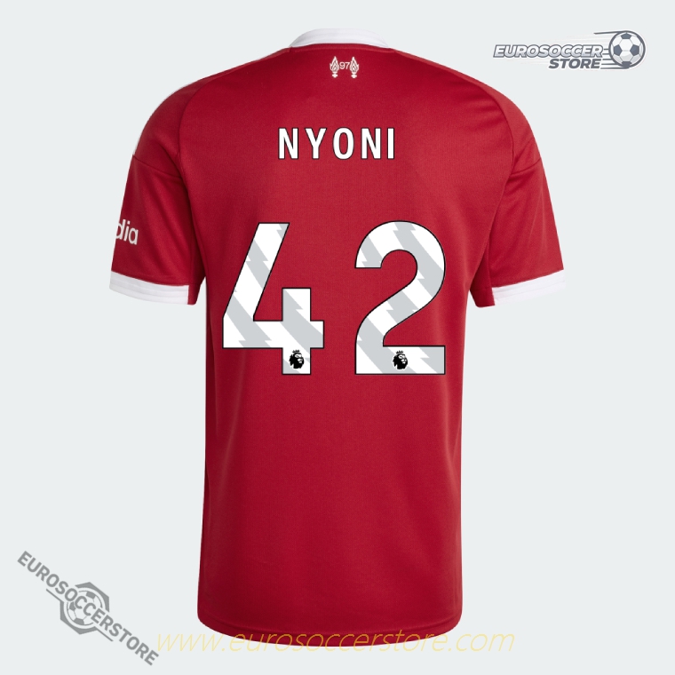Liverpool NYONI 42 Home Football Jersey for the 25-26 Season