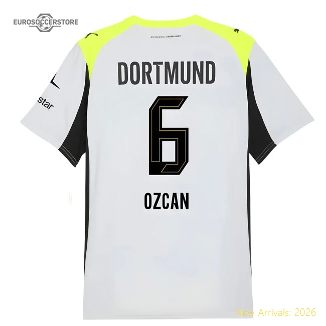 Exceptional 2025-2026 Borussia Dortmund Away Shirt (ozcan 6)