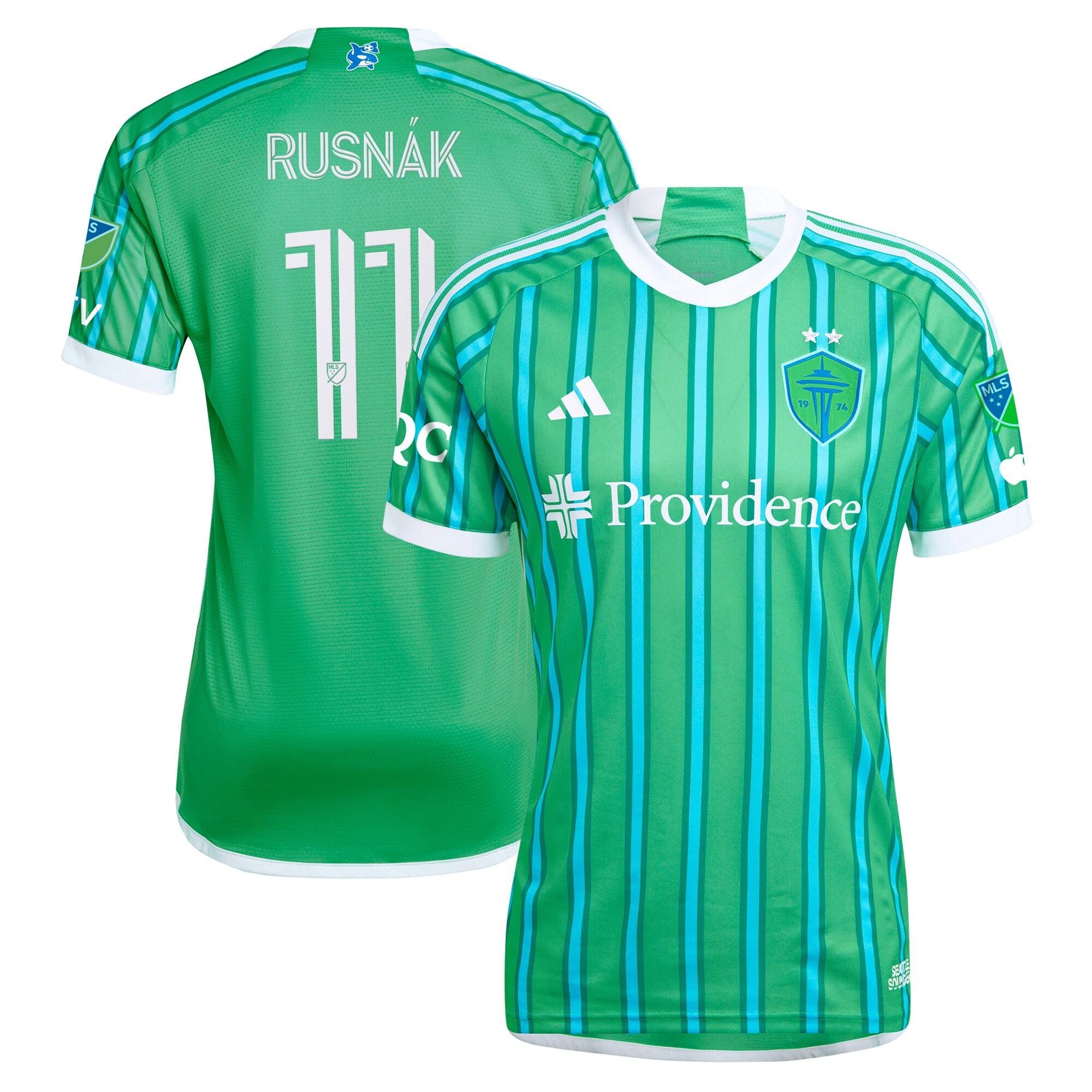 [SJH] Albert Rusnak Seattle Sounders FC 2024 The Anniversary Kit Authentic Player Jersey - Green