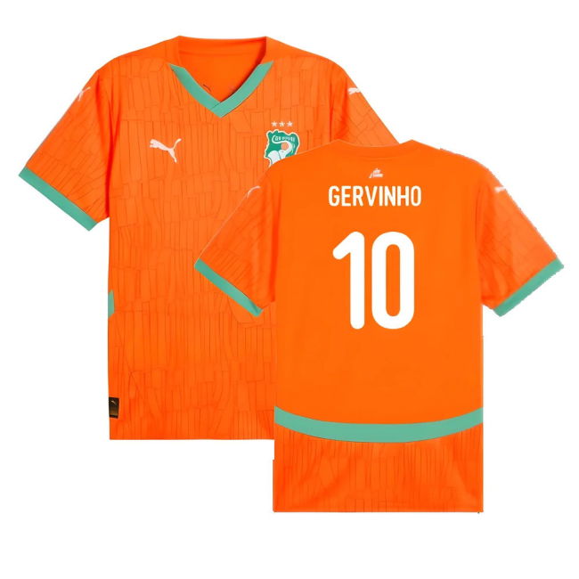 Licensed Copy Ivory Coast Home Fan Shirt for Adults (Gervinho 10)