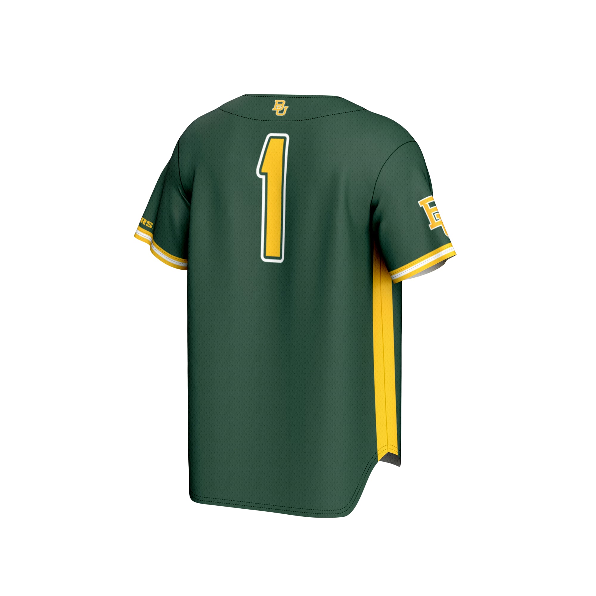 #1 Baylor Bears GameDay Greats Youth Lightweight Baseball Fashion Jersey - Green