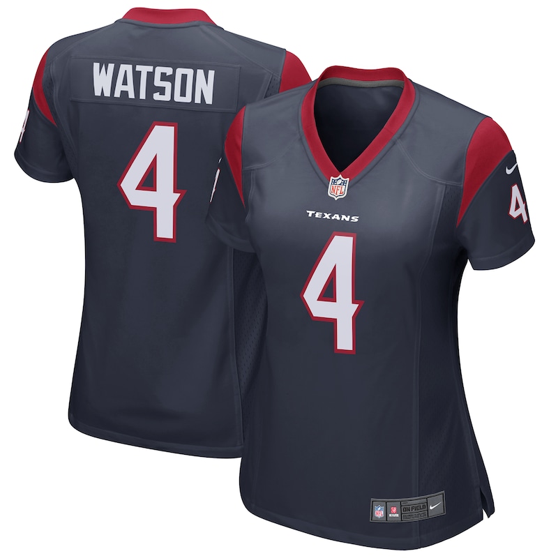 None Deshaun Watson Record-Breaker HOU Texans Pro-Level Jersey