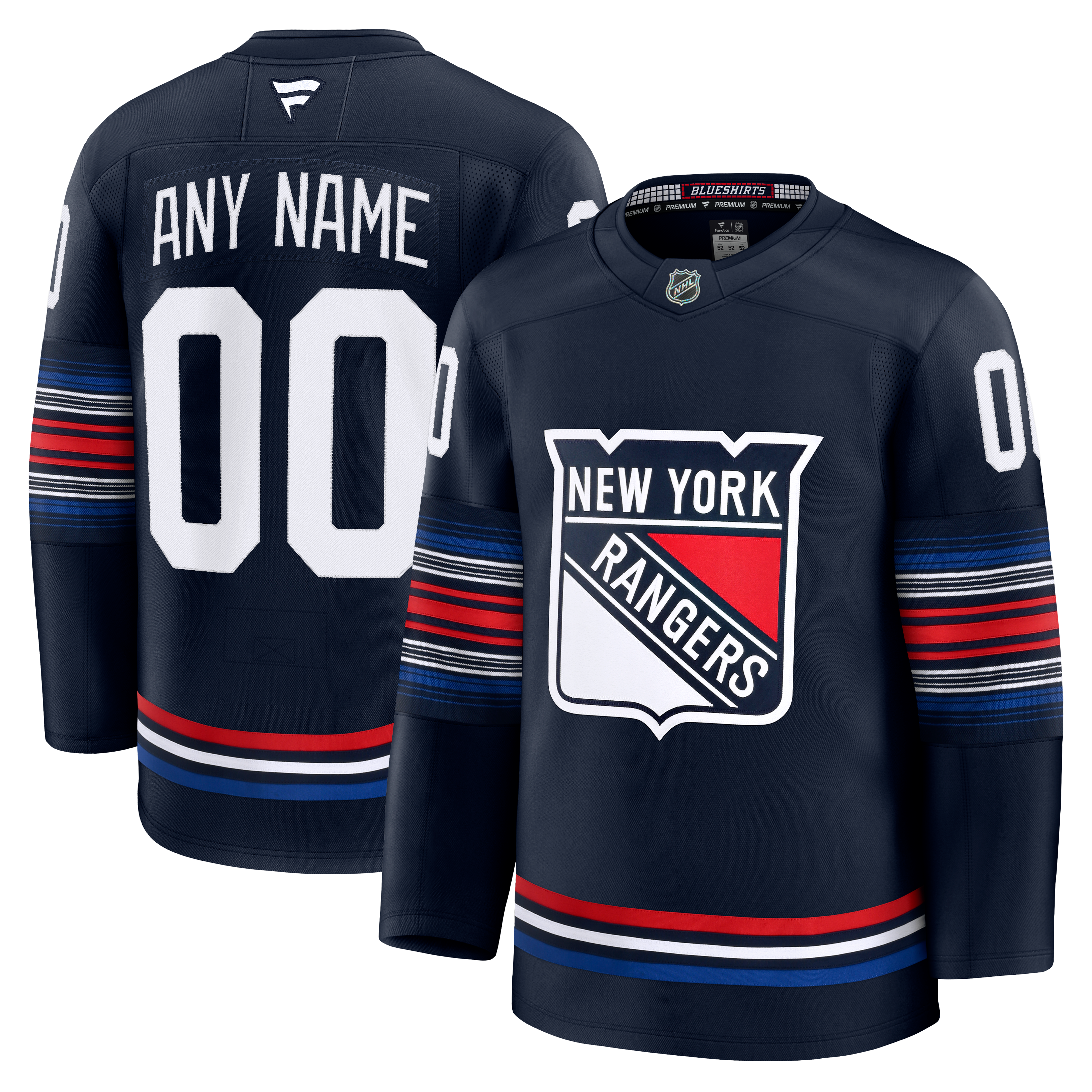 [JED] New York Rangers Alternate Premium Custom Jersey - Navy