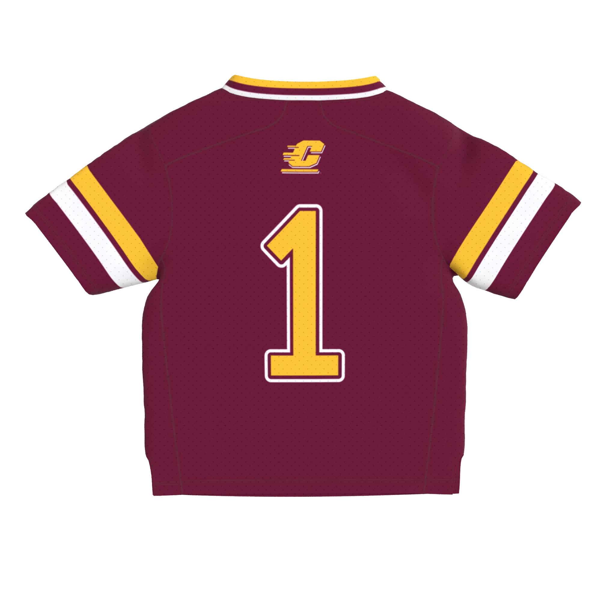 Toddler Maroon Central Michigan Chippewas Lightweight Collegiate Football Fashion Jersey
