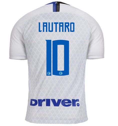 18-19 Inter Milan Lautaro Martinez 10 Away Soccer Jersey Shirt -