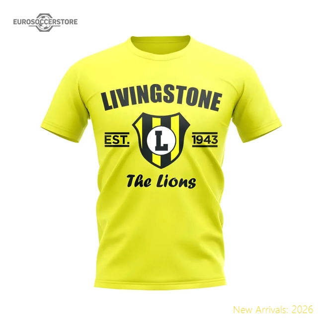 Genuine Livingston Established Football T-Shirt (Yellow)