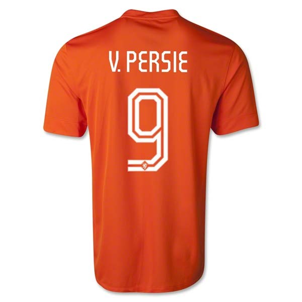 Elite Series Netherlands 201415 Home Soccer Shirt 9 VPERSIE