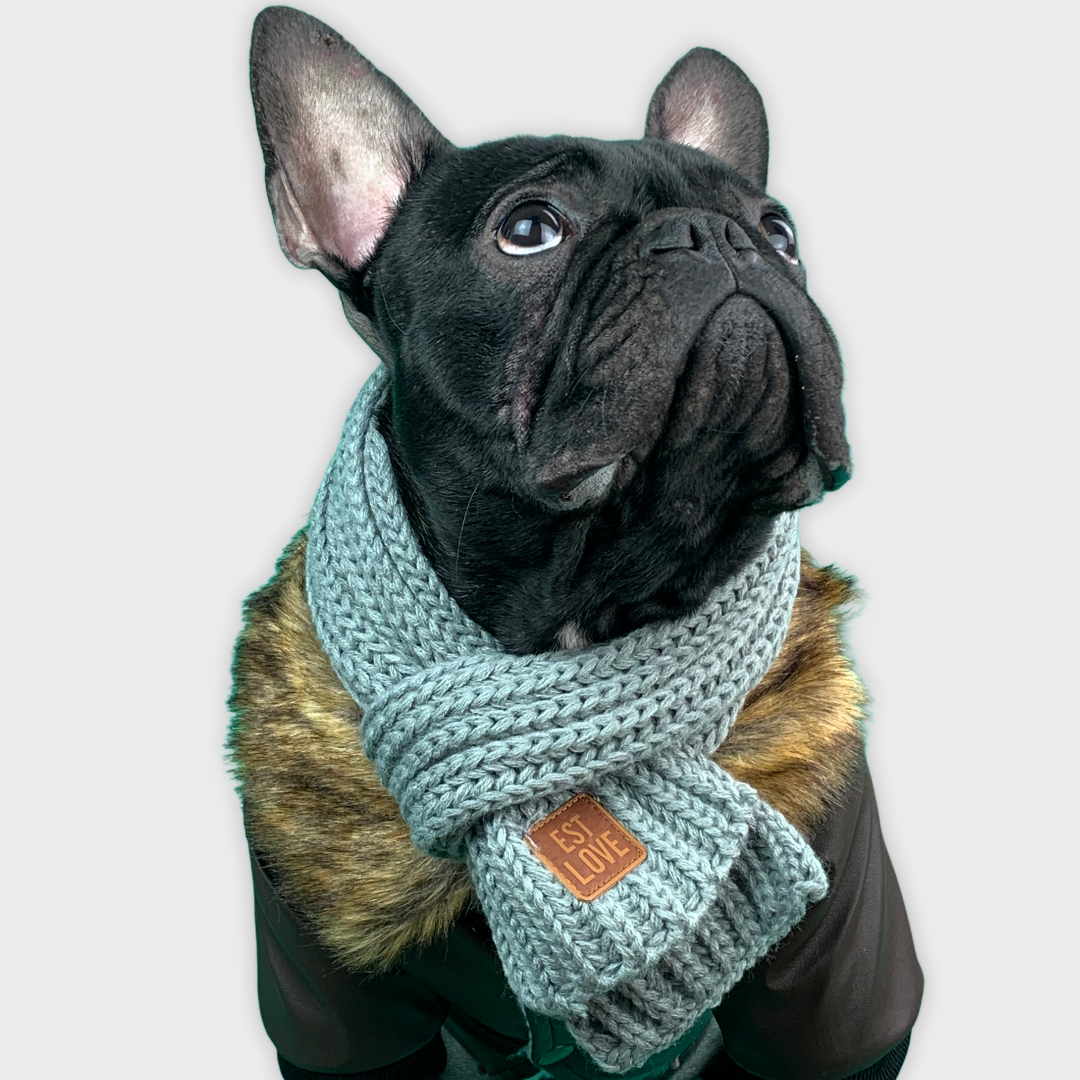 French Bulldog Winter Scarf For French Bulldog Soft Pet Apparel