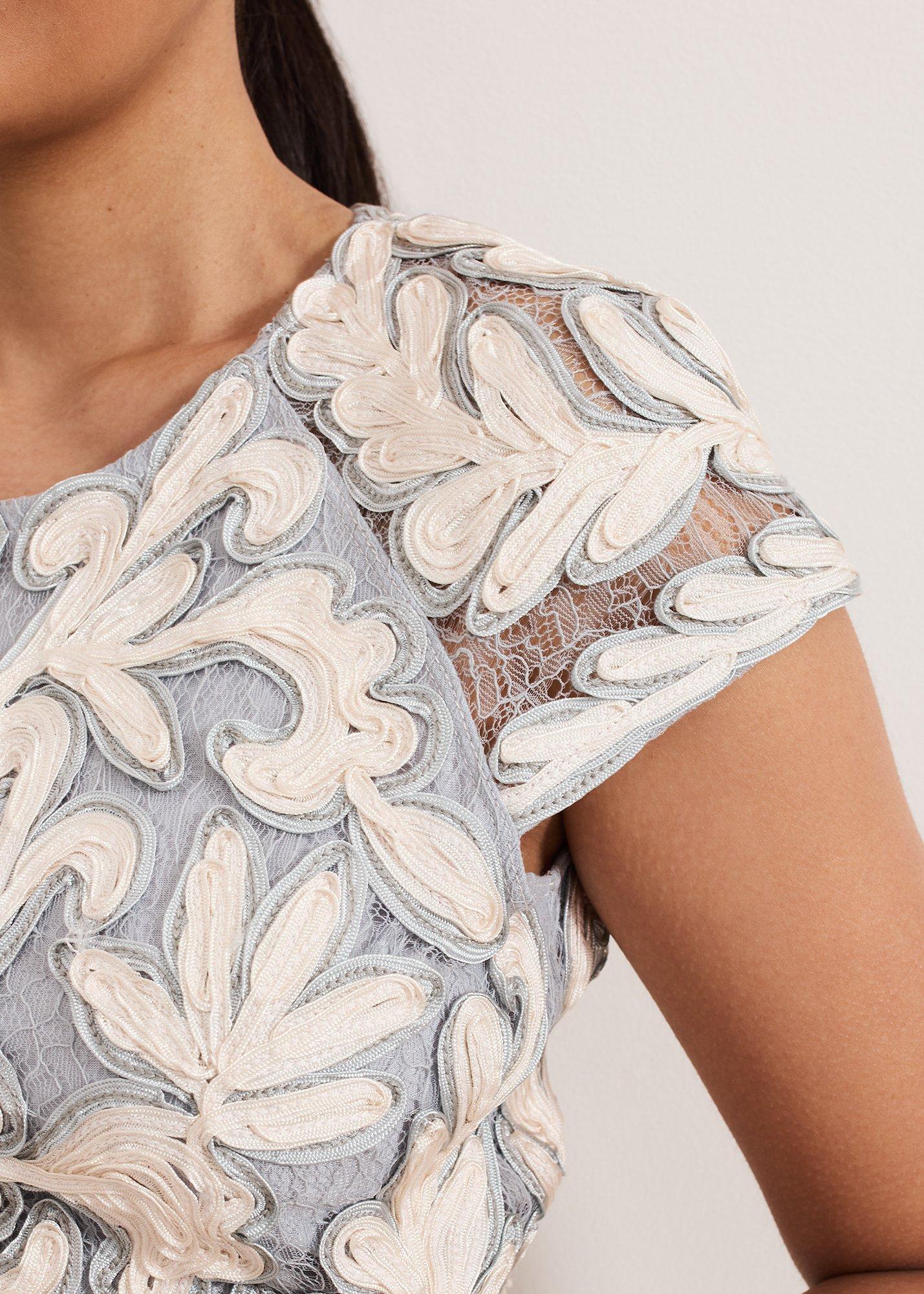 Petite Karima Tapework Midi Dress
