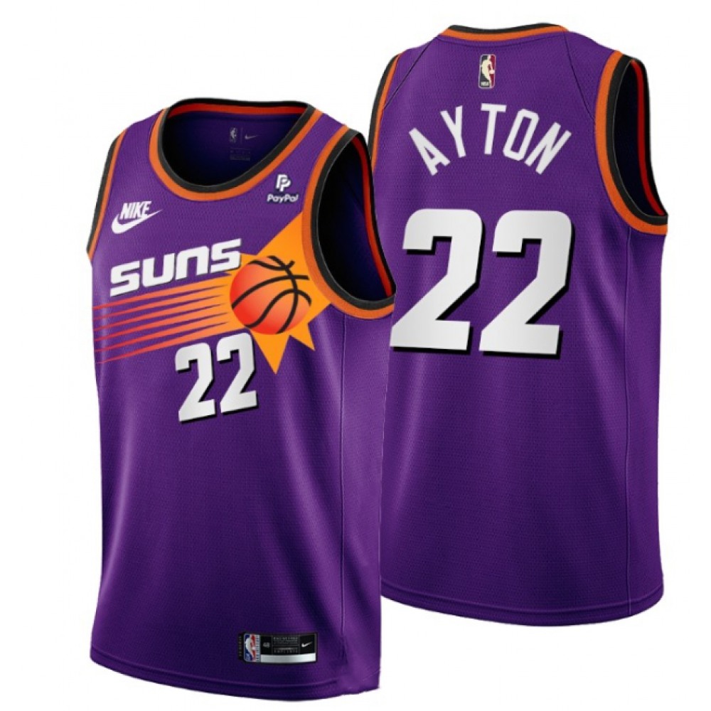 Fan Favorite High-Quality Men's PHX #22 Deandre Purple Basketball Jersey