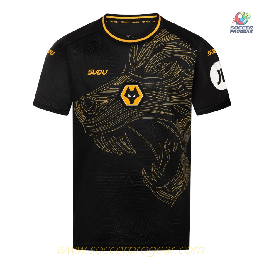 Children's Edition Wolverhampton Away Team Football Jersey 2024-2025 Season