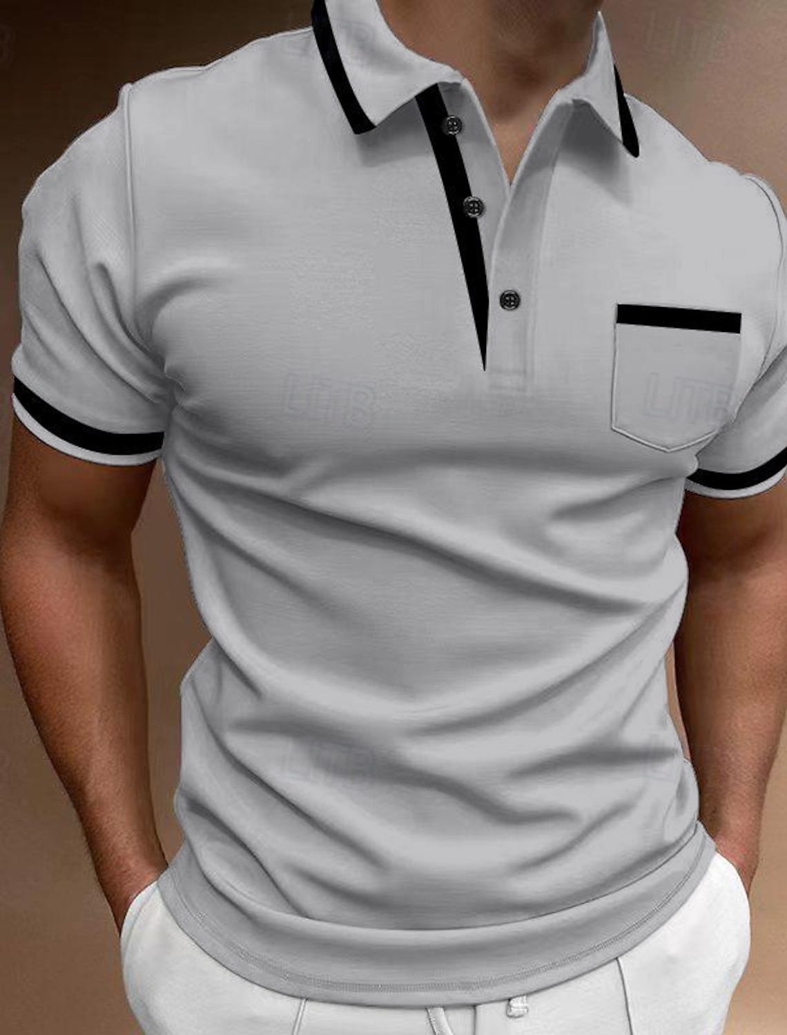 Men's Polo Shirts Golf Shirt Casual Sports Lapel Short Sleeve Fashion