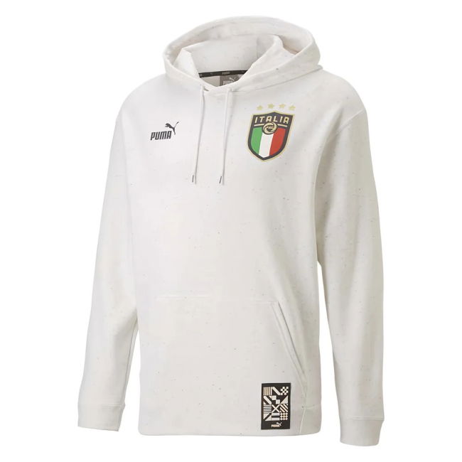 2022-2023 Italy Ftblculture Hoody (White Heather) Authentic