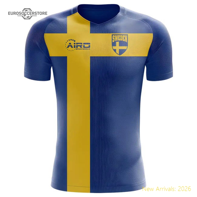 Sweden Flag Concept Football 2025-2026 Game Wear Jersey