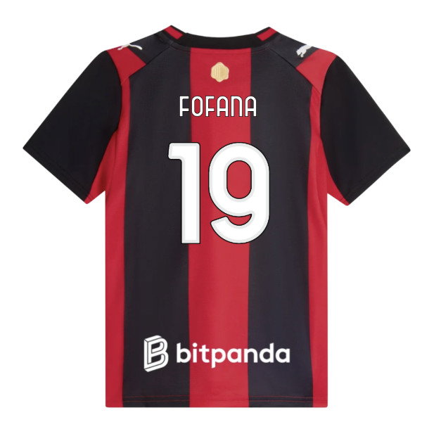[JGK] 2026-2027 AC Milan Home Shirt (Kids) (Fofana 19)