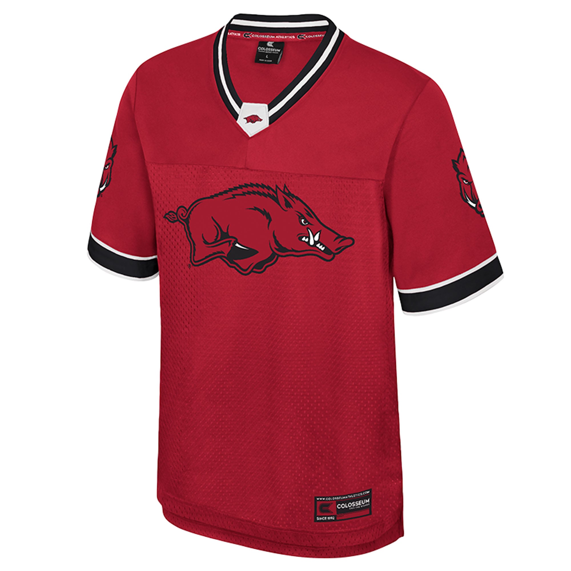 Men's Colosseum Cardinal Arkansas Razorbacks Nothing But The Hits Football Jersey