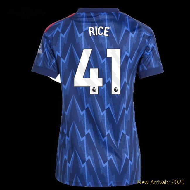 Elegant Arsenal Womens Jersey Rice 2025-2026 Drycell Comfortable