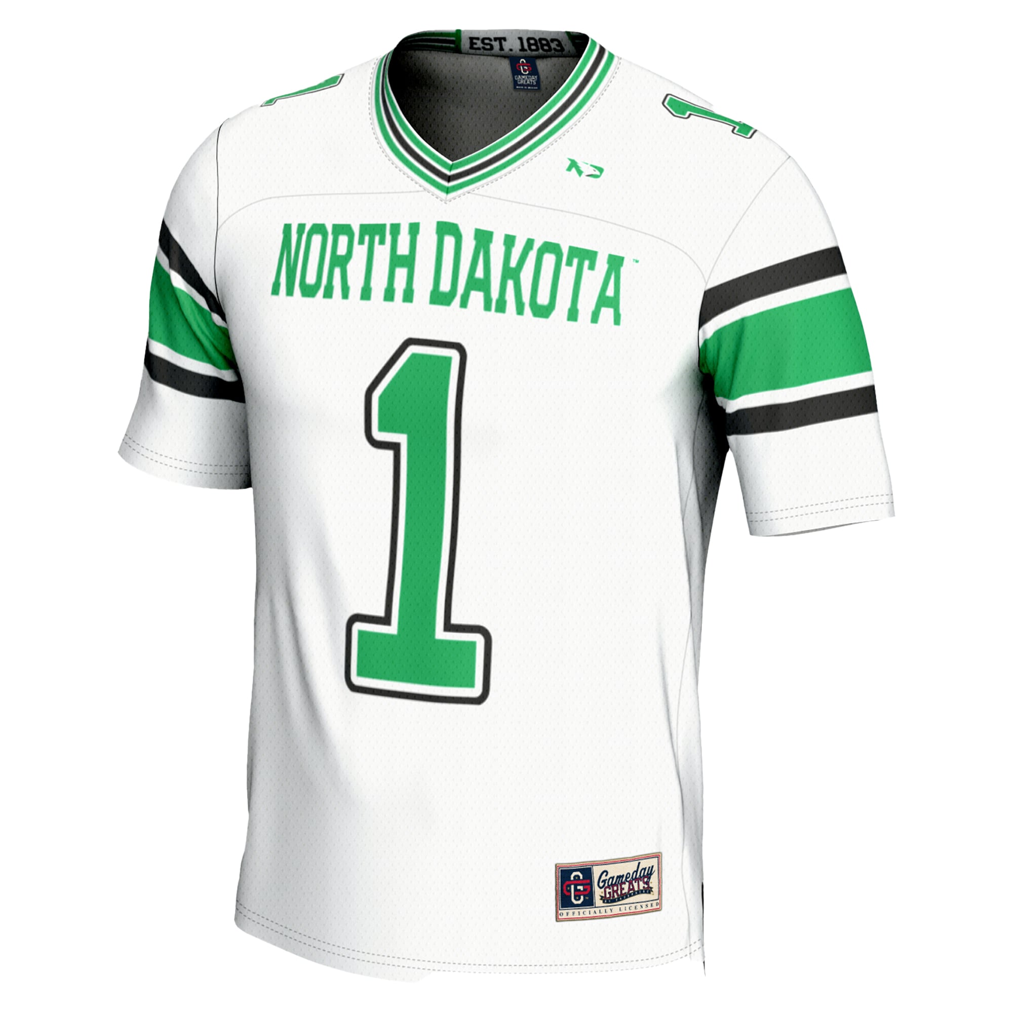 North Dakota #1 Football Jersey - White | Stadium Series 2026